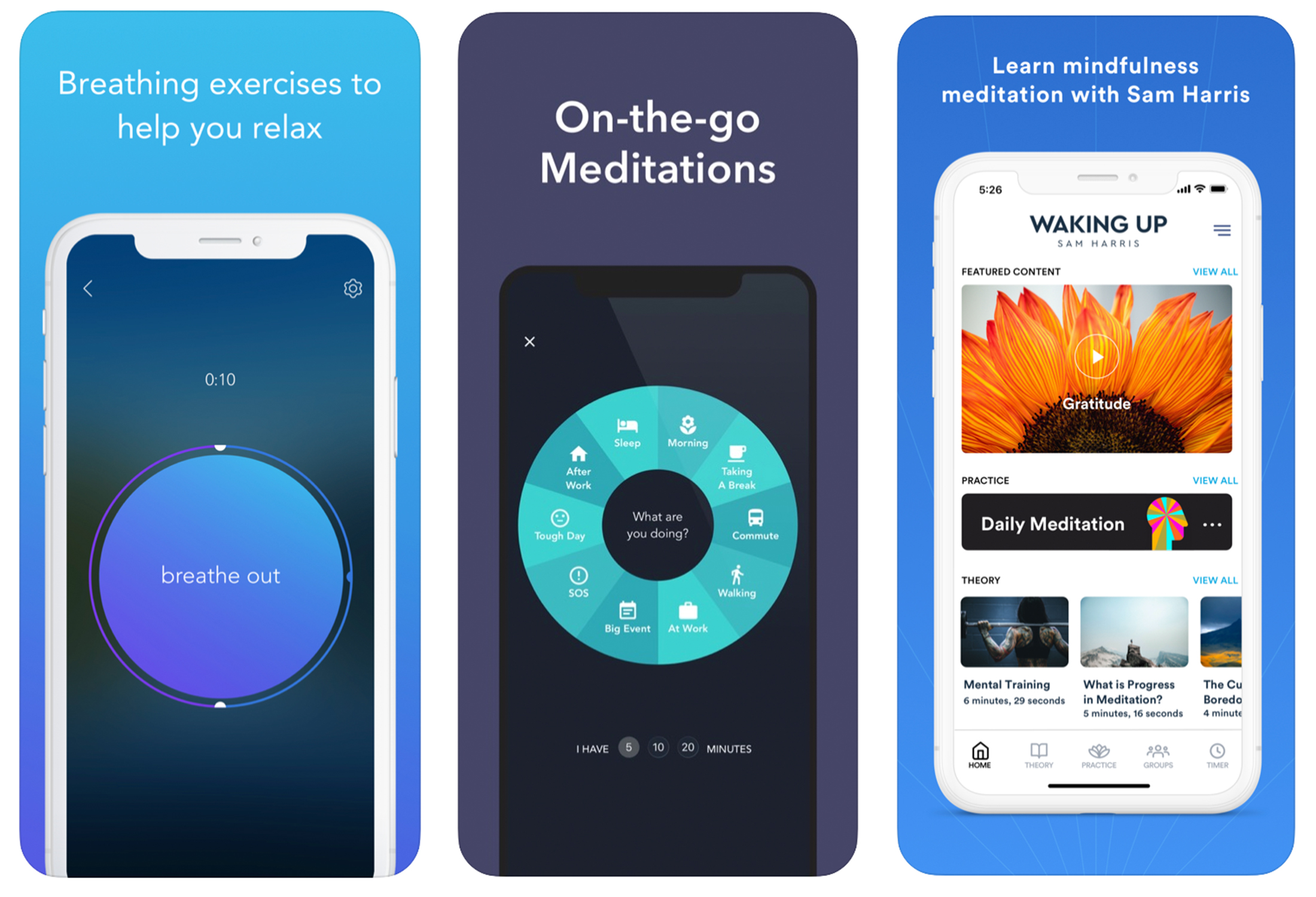 With the Calm App it Is Possible to Meditate and Relax after a Busy Day
