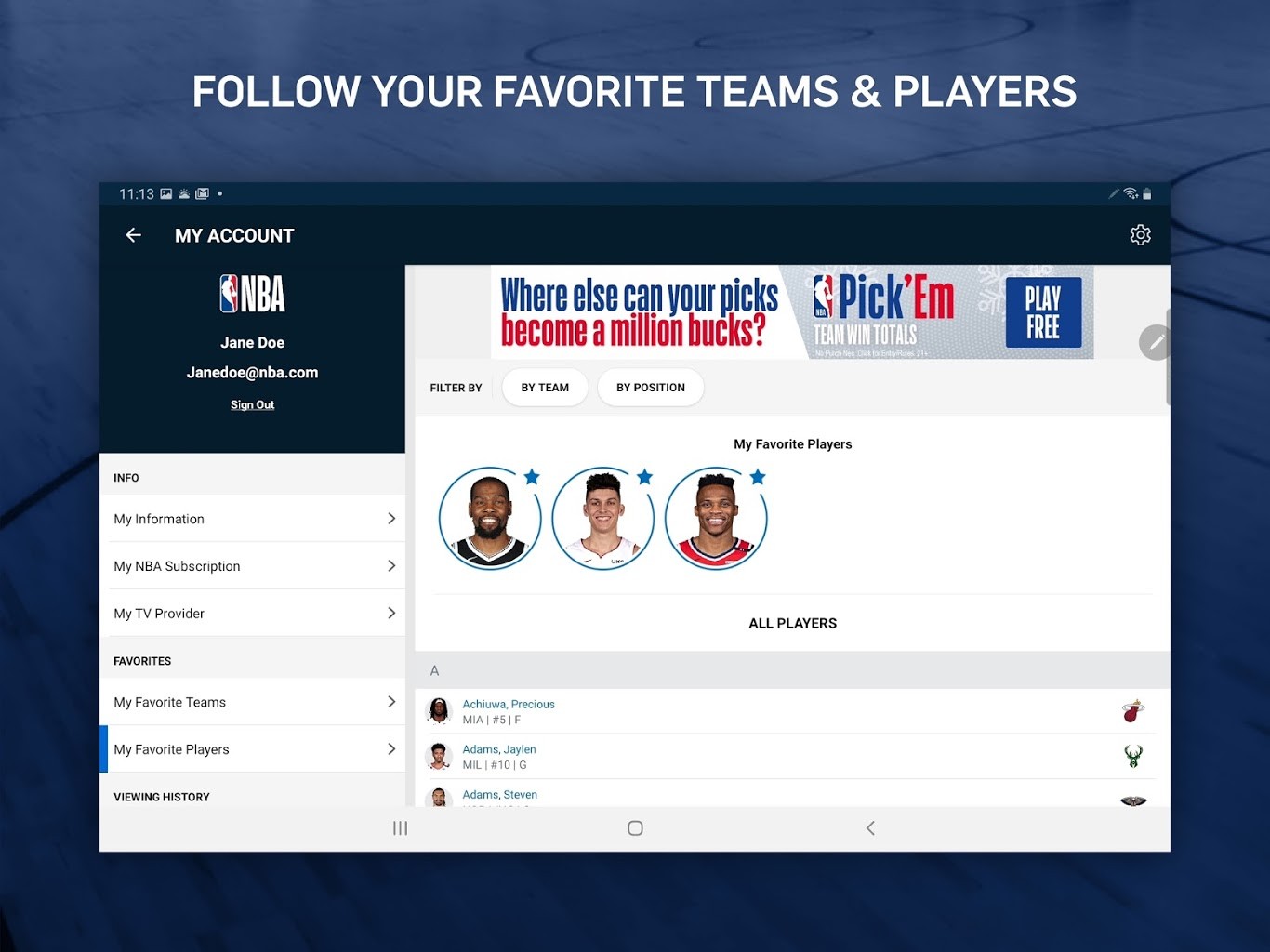 Download the NBA App and Stay on Top of Games, Scores and More