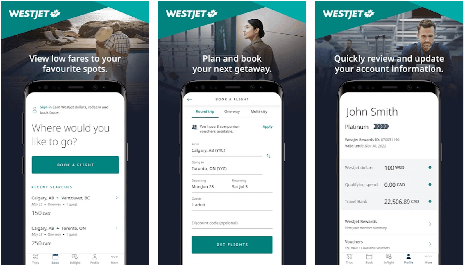 WestJet - Plan a Getaway